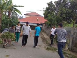 Foto Goro 3 bulan bersih Lingkungan Kelurahan Aua Tajungkang Tengah Sawah Tahun 2018