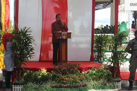 Foto Ucapan Terimakasih olehh Bapak Kepala Dinas Lingkungan Hidup Kepada Masyarakat dan Petugas L...