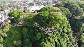 Foto Udara Taman Panorama Lobang Jepang dan Ngarai Sianok Bukittinggi Tahun 2017 6