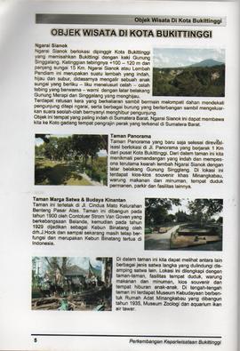 Booklet Panduan Wisata Kota Bukittinggi Tahun 2005 6