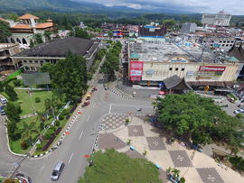 Foto Udara Kawasan Pedestrian Jam Gadang Tahun 2017 3