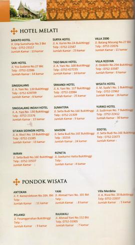 Booklet Panduan Wisata Kota Bukittinggi Tahun 2013 35