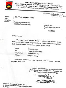 Pengelola  Aplikasi: Pengelolal Barang Milik Daerah (BMD) an: Tatik Saputri,A.Md  (Pengurus Baran...