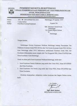 Klarifikasi Konsep Keputusan Gerak PKK KB KES
