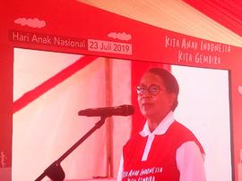 Pembukaan oleh Ibu Mentri PPPA RI   Dalam Rangka Peringatan  Hari Anak Nasional Tahun 2019  di Ma...