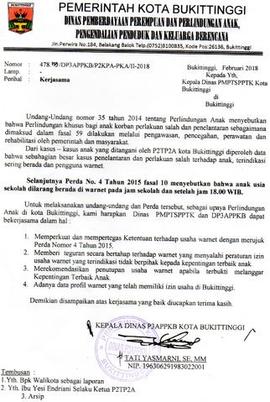 Kerjasama Dinas PMPTSPPTK dengan Dinas P3APPKB