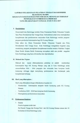Dokumentasi Pelatihan Tingkat dasar Bordir KK Kurang Mampu 2017 (2)