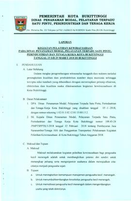 Laporan Kegiatan Pelatihan Kewirausahaan (hal 1)