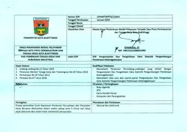 SOP Pengumpulan dan Pengelolaan Data Statistik Pengembangan Pembinaan Ketenagakerjaan