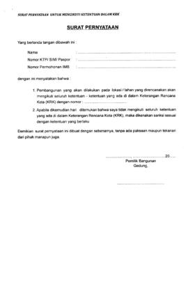 Khasanah Arsip Persyaratan Pengurusan Izin IMB