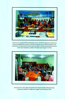 Foto Kegiatan Pelatihan Menjahit  (hal 2)