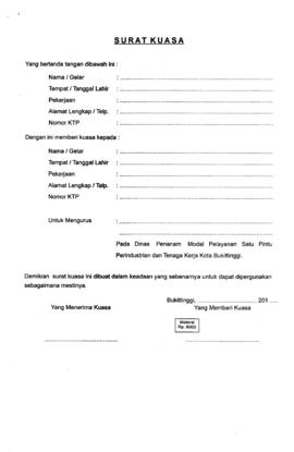 Khasanah Arsip Persyaratan Pengurusan Izin IMB