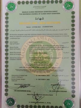 Sertifikat Label Halal Kripik Aneka Rasa