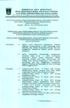 SK Kegiatan Pelatihan Kewirausahaan (hal 1)