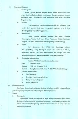 Laporan Kegiatan Pelatihan Menjahit  (hal 2)