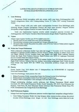 Laporan Sumbar Expo 2018 (hal 2)