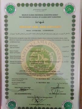 Sertifikat Label Halal Stick Kentang Dapur Kue