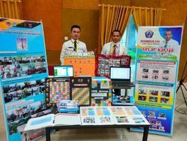 foto baoak-bapak gelar karya dalam acara diklat calon kepala sekolah SD, SMP, dan SMA
