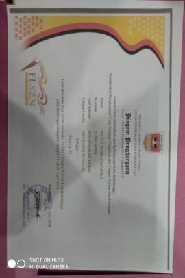Prestasi Yang Diraih Oleh SDN 03 Pakan Kurai - Sertifikat prestasi