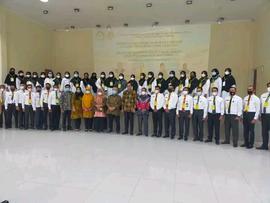 foto bersama diklat calon kepala sekolah  yang sedang melakukan training 1