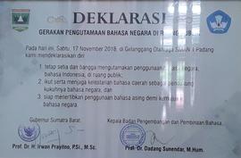 Deklarasi Gerakan Pengutamaan Bahasa Negara