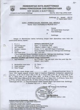 Kenaikan Gaji Berkala Atas Nama SEPNITA SERAWATI, S.AP 1