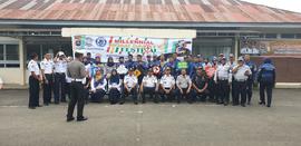 Foto bersama Kadis dan satlantas Polres Bukittinggi