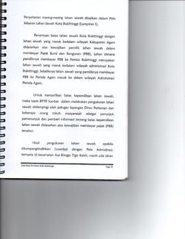 Data Potensi Pertanian Kota Bukittinggi