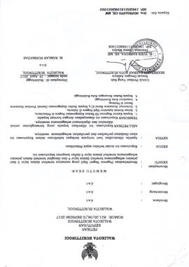 Khazanah Arsip SK Pelantikan Kepala Dinas Perumahan dan Kawasan Permukiman Kota Bukittinggi Tangg...