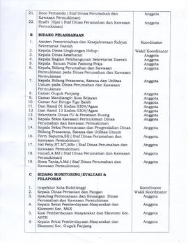 SK Walikota Bukittinggi Tentang Pembentukan Panitia Penyelenggaraan Manunggal Sakato XVII Kota Bu...