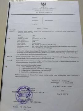 SK Pegawai Non ASN An Nova Tahun 2007
