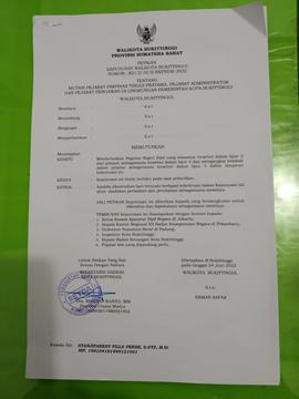 SK Pelantikan
