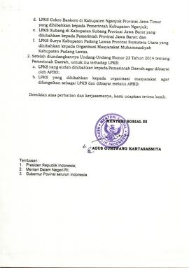 Kewanangan penyelenggaraan LPKS untuk anak berhadapan dengan hukum ( ABH ) dari kementerian Sosia...