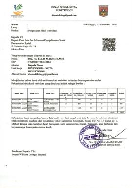 Pengesahan Hasil Verivikasi tahun 2017