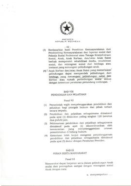 Kewanangan penyelenggaraan LPKS untuk anak berhadapan dengan hukum ( ABH ) dari kementerian Sosia...