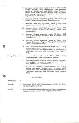 Lembar 2 SK Inspektur Kota Bukittinggi tentang Pembentukan Focal Point