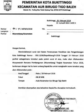 Undangan Rapat Musrenbang