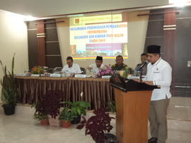 Foto Sambutan Ketua DPRD Kota Bukittinggi, Bpk. Beny Yusrial, SIP