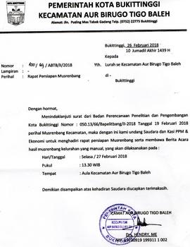 Undangan Rapat Persiapan Musrenbang