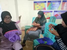 Persiapan Lomba Sulaman 1000 kerudung