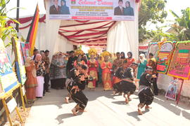 Acara Penyambutan Tim penilai Kelurahan berprestasi Tingkat Regional tahun 2019  di Kelurahan Man...