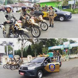 Patroli wilayah oleh Satpol PP Kota Bukittinggi