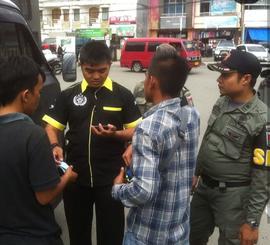 Penindakan terhadap pengemudi kendaraan umum yg ngetem di terminal bayangan simpang Aur