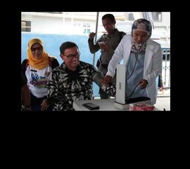 Kegiatan donor darah dalam rangka Ulang Tahun  SATPOL PP KE 68 &amp; SAT LINMAS KE 56