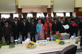 Foto 43. Pelantikan Anggota DPRD Kota Bukittinggi Periode Tahun 2014 s/d 2019