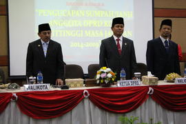 Foto 38. Pelantikan Anggota DPRD Kota Bukittinggi Periode Tahun 2014 s/d 2019