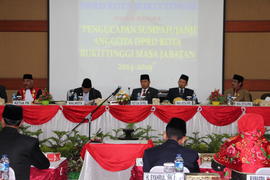 Foto 11. Pelantikan Anggota DPRD Kota Bukittinggi Periode Tahun 2014 s/d 2019