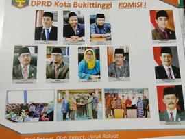 Foto 2.  DPRD Kota Bukittinggi Periode Tahun 2014 s/d 2019