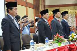 Foto 39. Pelantikan Anggota DPRD Kota Bukittinggi Periode Tahun 2014 s/d 2019