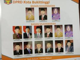 Foto 4.  DPRD Kota Bukittinggi Periode Tahun 2014 s/d 2019
